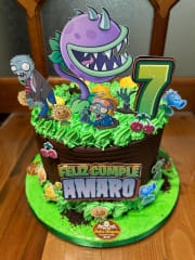 Tortas temática PVZ 0