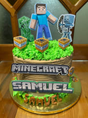 Tortas temática Minecraft 0