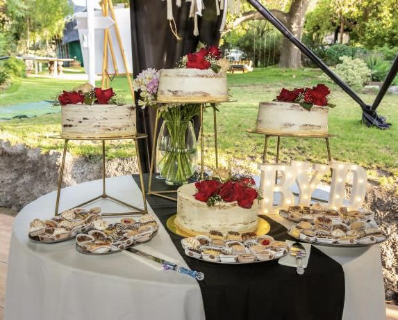 Torta Novios Temática Desnuda & Rosas Rojas4