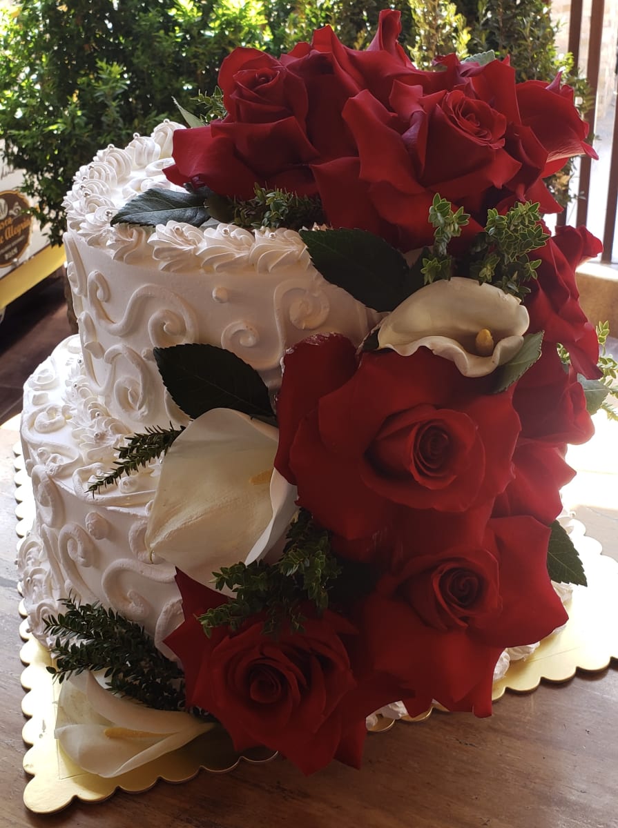Torta Novios Rosas Rojas2
