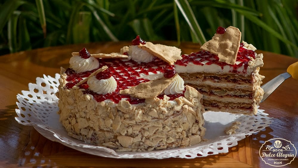 Torta Hojarasca Frambuesa Sin Azúcar3