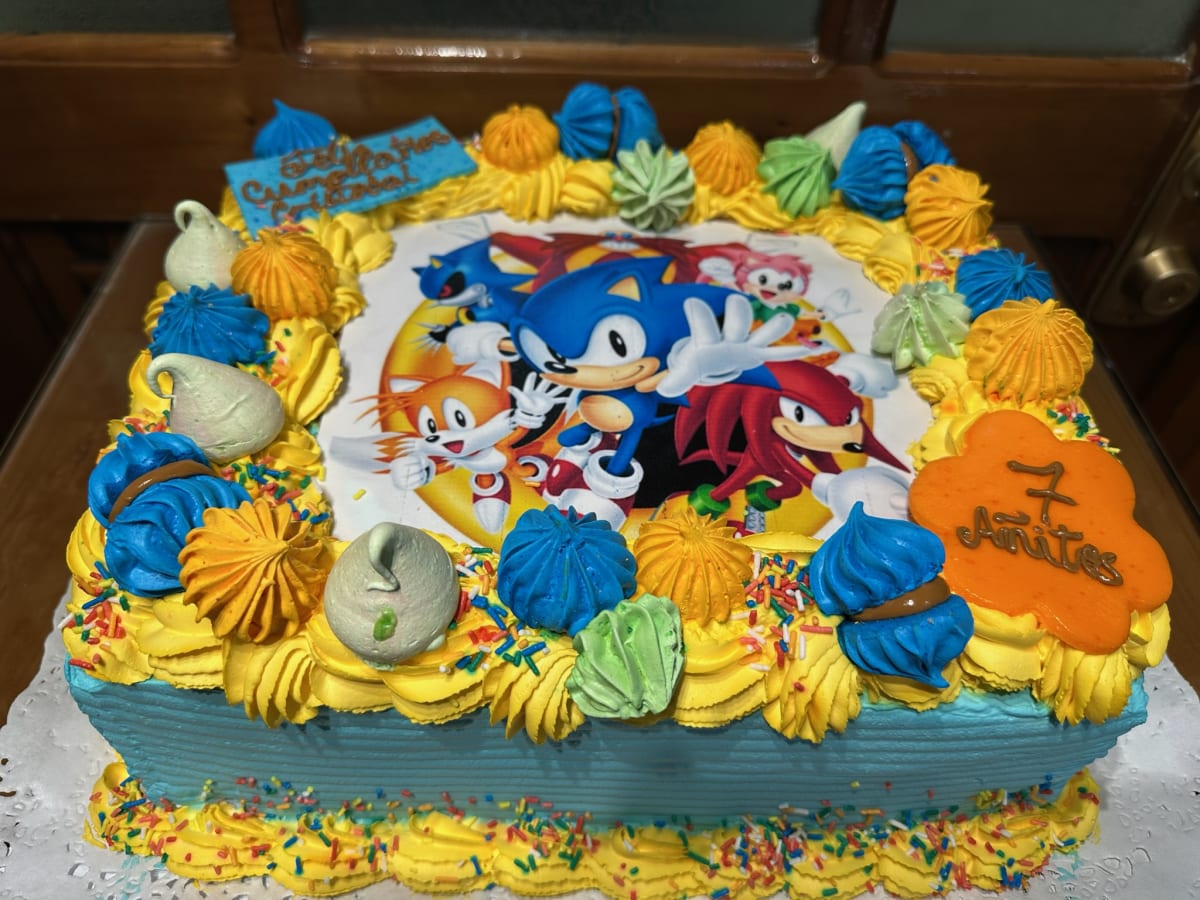 Torta temática sonic2