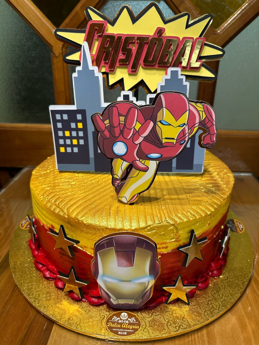 Tortas temática Iron Man1