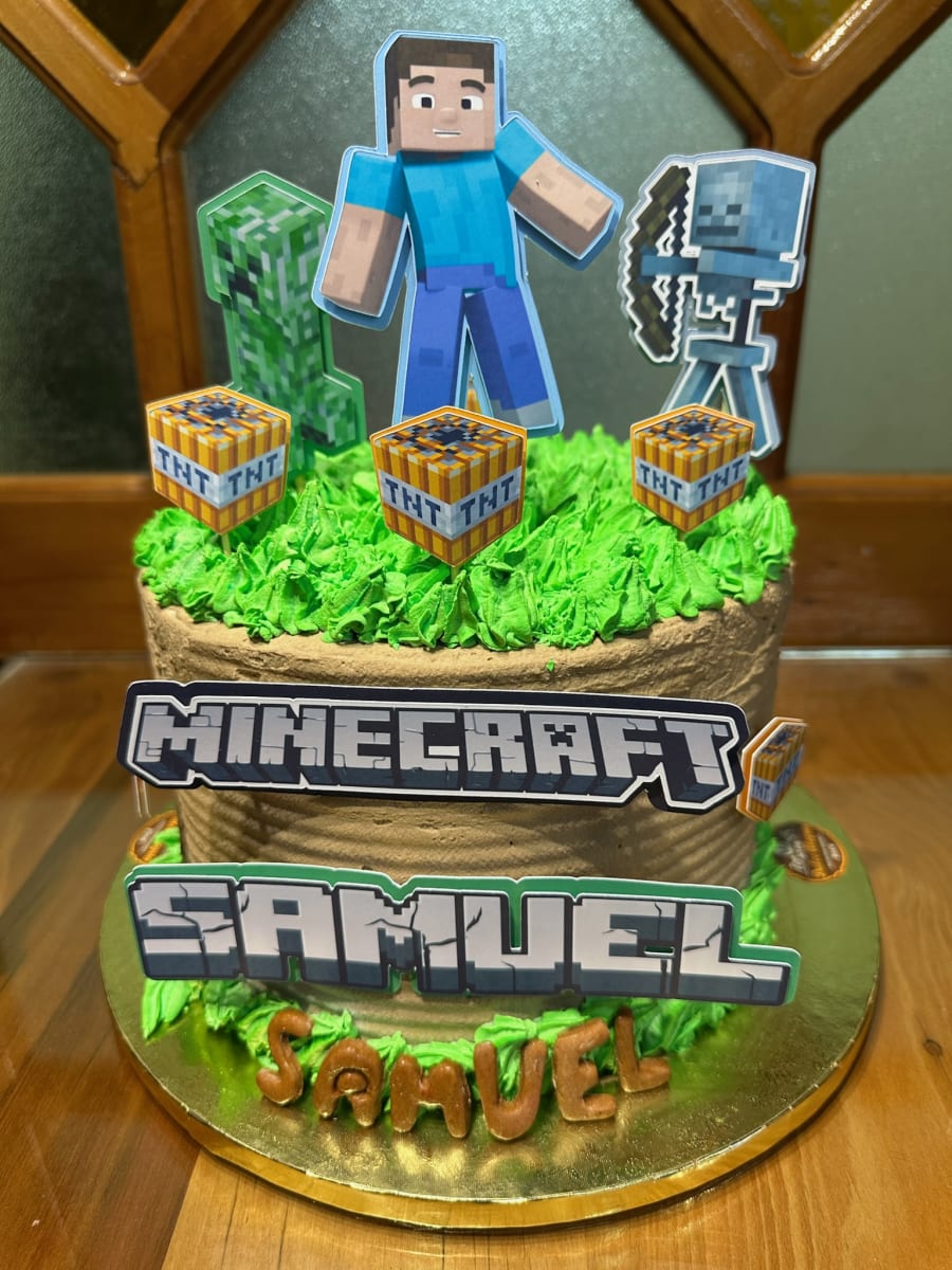 Tortas temática Minecraft1