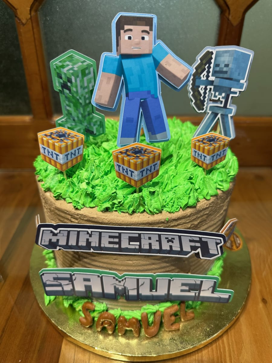 Tortas temática Minecraft2