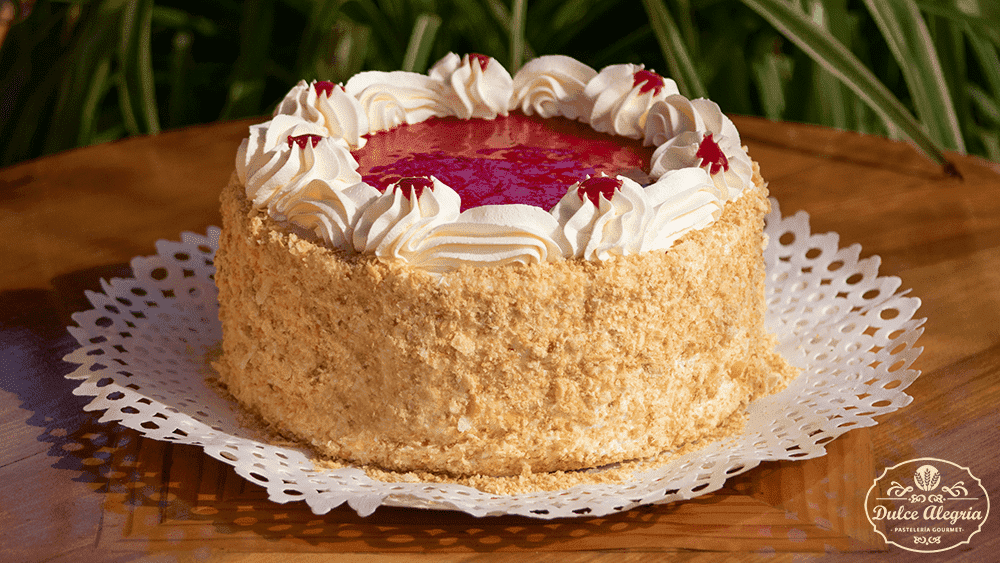 Torta Mil Hojas Manjar Frambuesa Sin Azúcar2