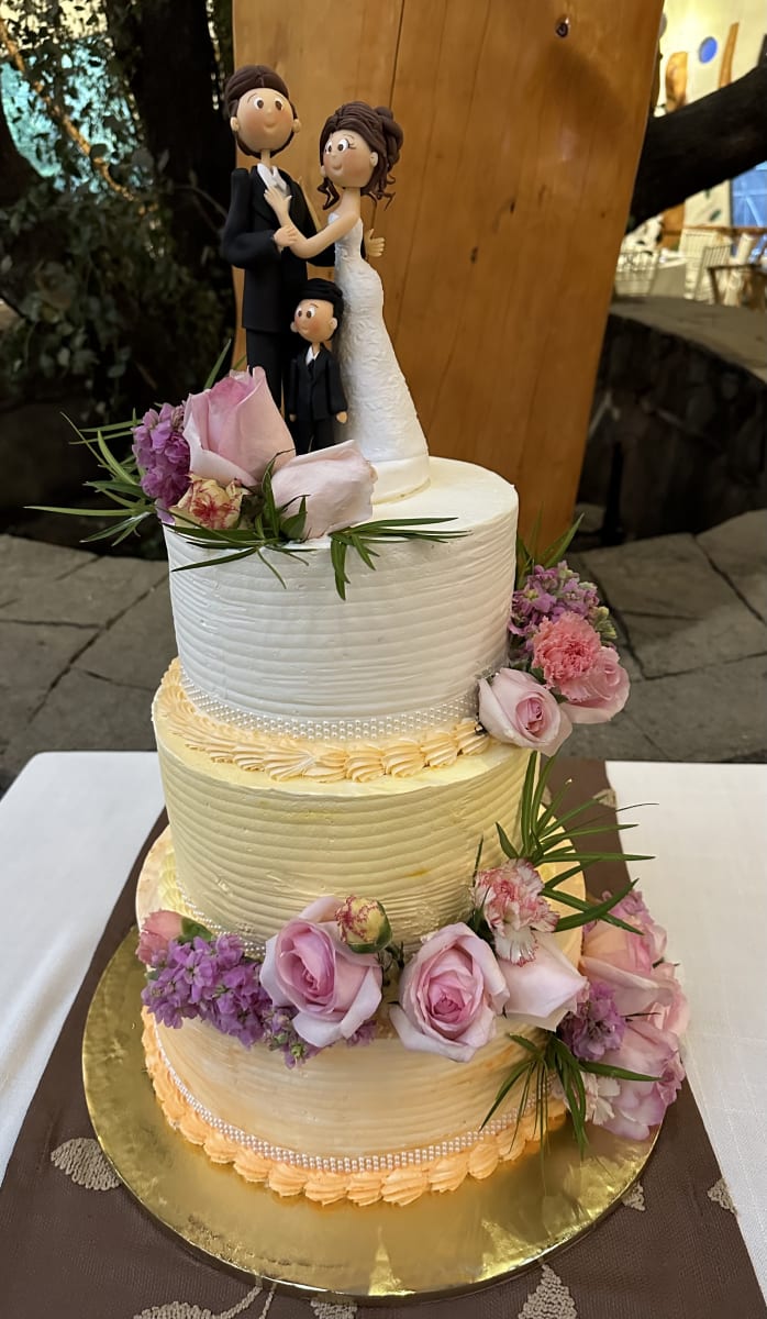 Torta Novios Temática Colores & Flores5