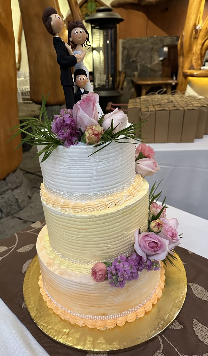 Torta Novios Temática Colores & Flores3