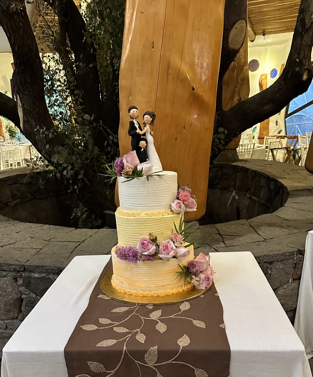 Torta Novios Temática Colores & Flores2