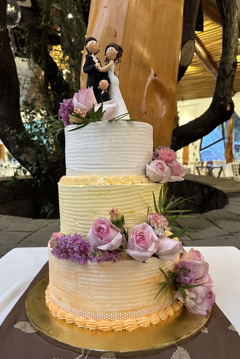 Torta Novios Temática Colores & Flores1