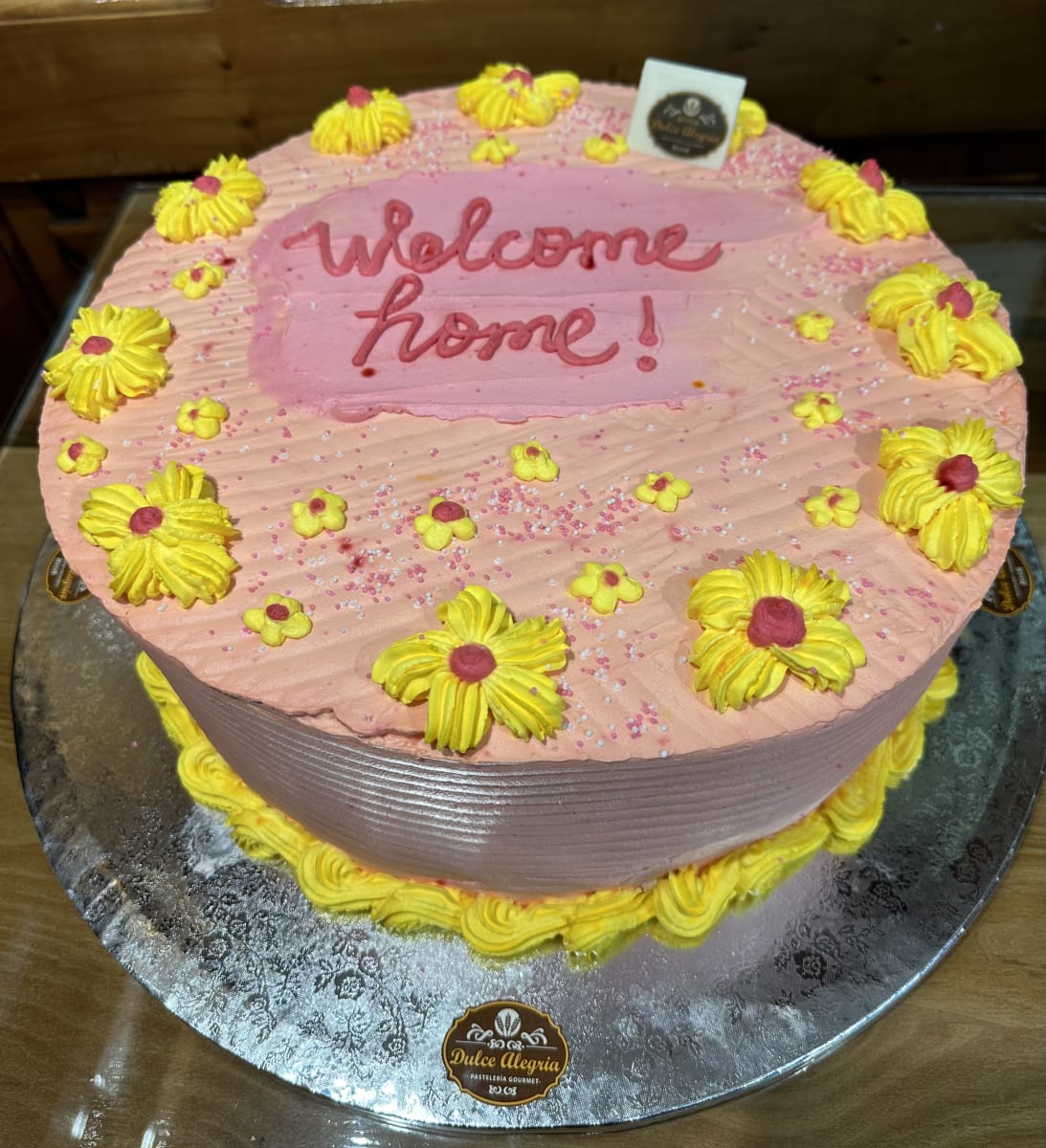 Torta Temática Flores Amarillas2