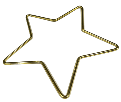 Base Metal Dorada Estrella Atrapa Sueños y Otros 15cms (Unidad)