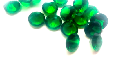 4.5mm Turmalina Verde Glass Redonda (Un)