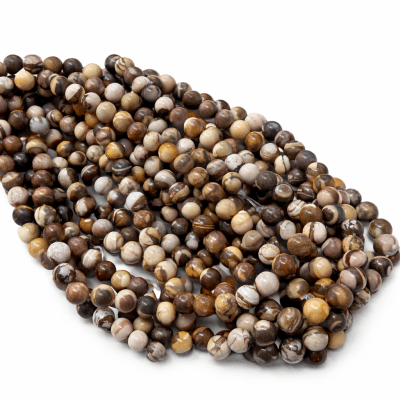 Jaspe Zebra Natural Redondo 8mm (Tira)1