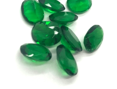 5x3mm Turmalina Verde Glass Oval (Un)
