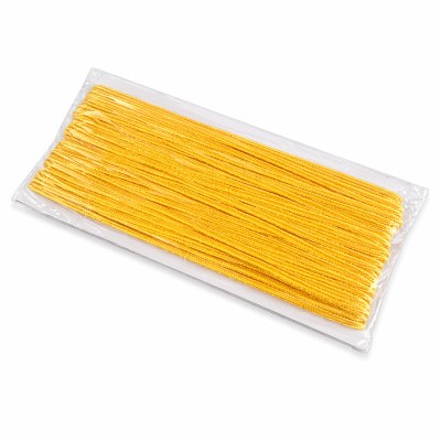 Cordón Soutache Amarillo 3mm (Rollo 30 Metros)