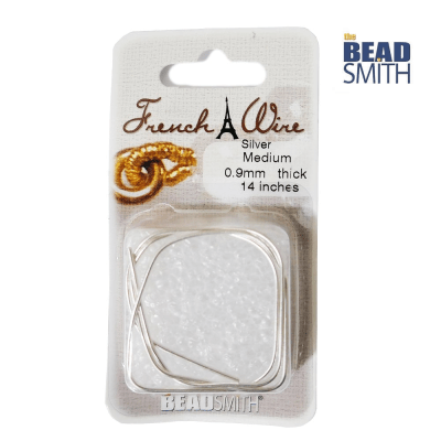 Terminal Gusano Plateado BeadSmith 67 cms (Unidad)2