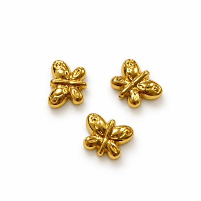 Divisor Bañado Oro 18K Mariposa 8x10.5mm (Unidad)