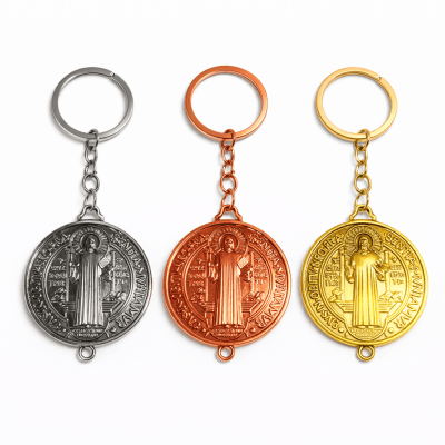 Set 3 Llaveros Metal San Benito Prorector 5cms (Set)