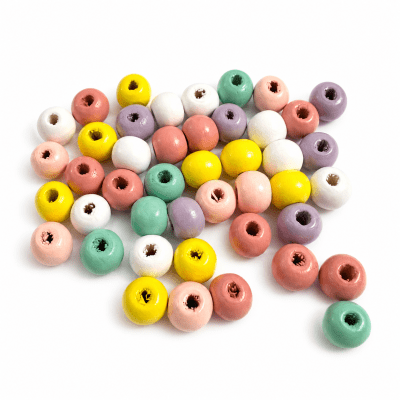 Cuentas de Madera Colores Mate 8mm (Pack)