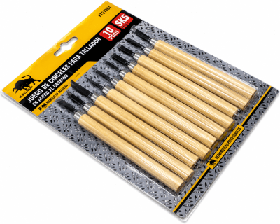 Set 10 Gubias Tallar Madera (Set)