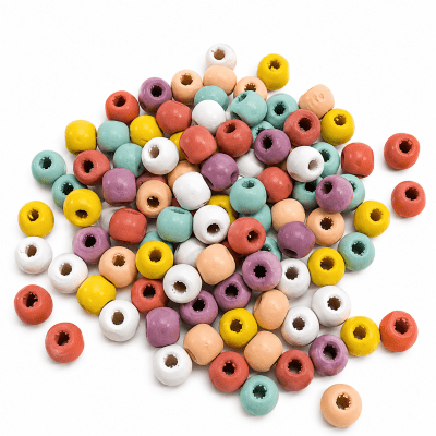 Cuentas de Madera Colores Mate 6mm (Pack)