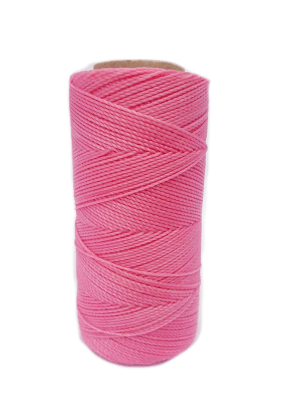 Hilo Poliéster Encerado Torcido Rosa 915 (Rollo)
