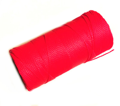 Hilo Poliéster Encerado Torcido Rojo-Fucsia 328 (Rollo)