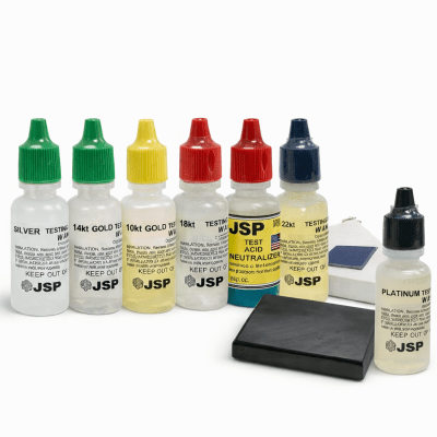 Set 7 Soluciones Probar Metales + Piedra Toque (Set)1