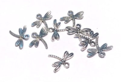 Colgante Plateado Libélula Nº1 (10 Unidades)1