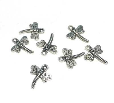 Colgante Plateado Libélula Nº2 (10 Unidades)1