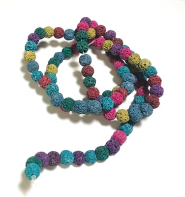 Magma Natural Redondo 8mm Multicolor Especial (Tira)