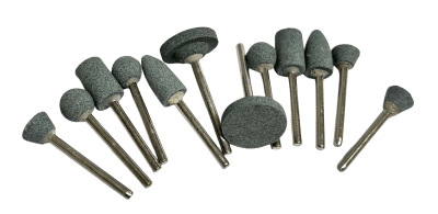 Set 12 Piedras Pulido-Corindon Duro Mandril (Set)