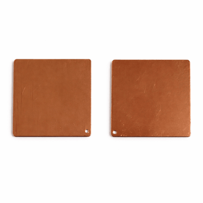 Base Cobre Cuadrado 30mm (Par)
