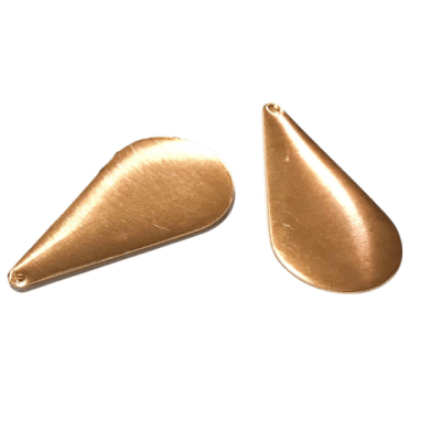 Base Cobre Gota 4cms x 2cms (Par)