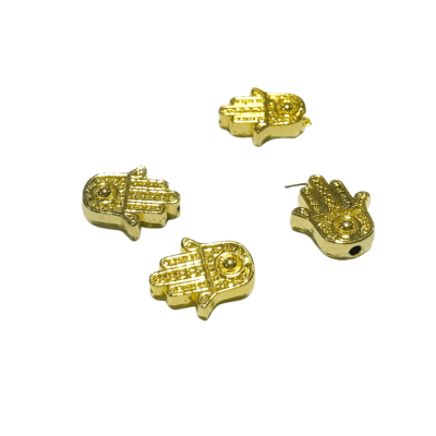 Divisor baño oro 18k Mano Fatima 12x3mm (Unidad)