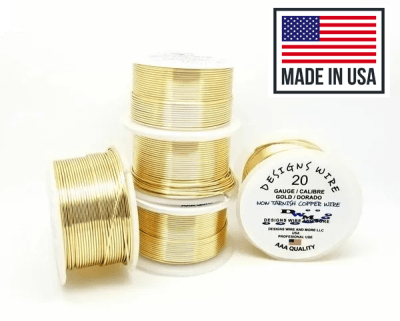 Alambre Para Bisutería Design Wire Gold Calibre 20 (Unidad)