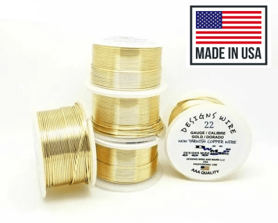 Alambre Para Bisutería Design Wire Gold Calibre 22 (Unidad)