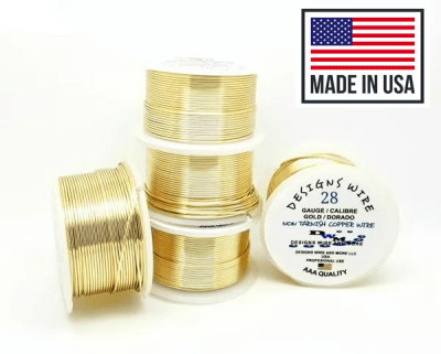 Alambre Para Bisutería Design Wire Gold Calibre 28 (Unidad)