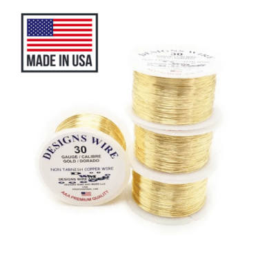 Alambre Para Bisutería Design Wire Gold Calibre 30 (Unidad)
