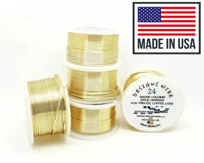 Alambre Para Bisutería Design Wire Gold Calibre 24 (Unidad)