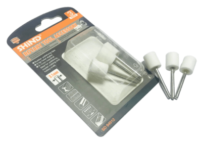 Set 3 Piedras Pulido Blancas + Mandril (Set)1