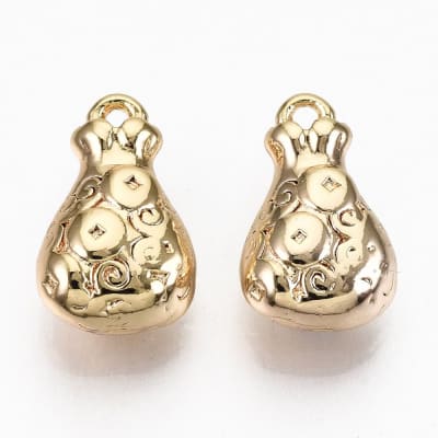 Colgante Chiche Bañada Oro 18K Bolsa de Dinero (Unidad)2