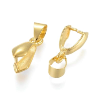Valier-Gancho Bañado Oro 18K 14.5x4mm (Unidad)2