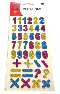 Set Números Y Signos Adhesivos (Set)