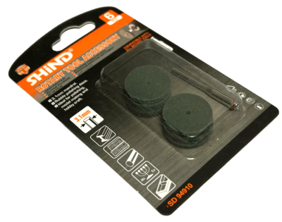 Set 6 Discos Abrasivos + Mandrel (Set)