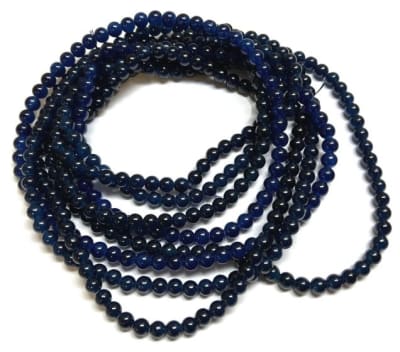 Vidrio Redondo Azúl Marino 8mm (Tira)