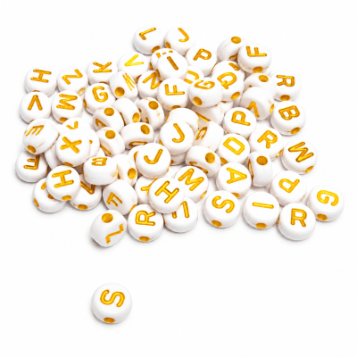 Letras Redondas Blancas Doradas 7mm (20 gramos)4