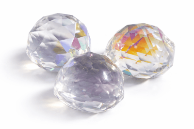 Prisma Vidrio Gota Facetada Cristal Tornasol 32x30mm (Unidad)