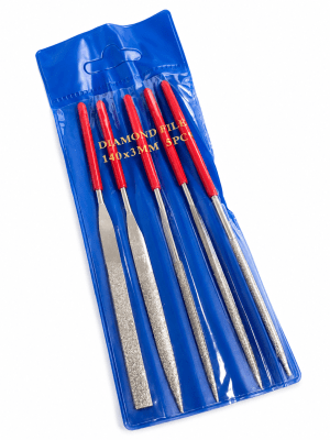 Set 5 mini Limas Diamantadas 140mm (Set)